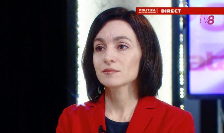 Лидер партии "Достоинство и справедливость" Майя Санду. 