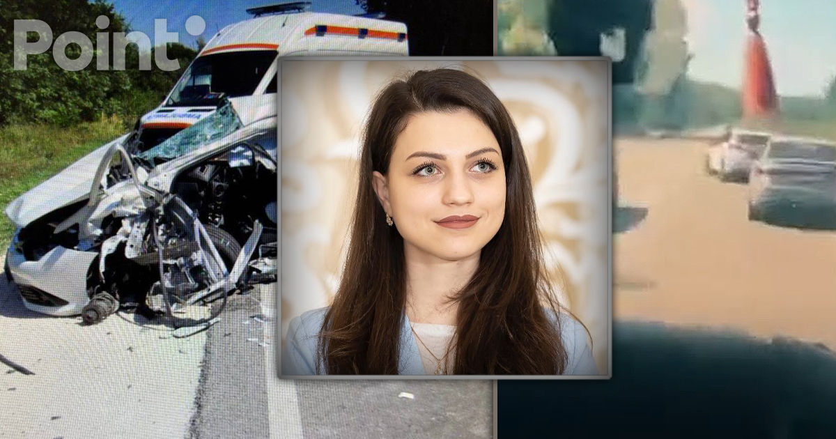 Imagini video cu accidentul mortal de la Strășeni, filmate din microbuzul implicat.