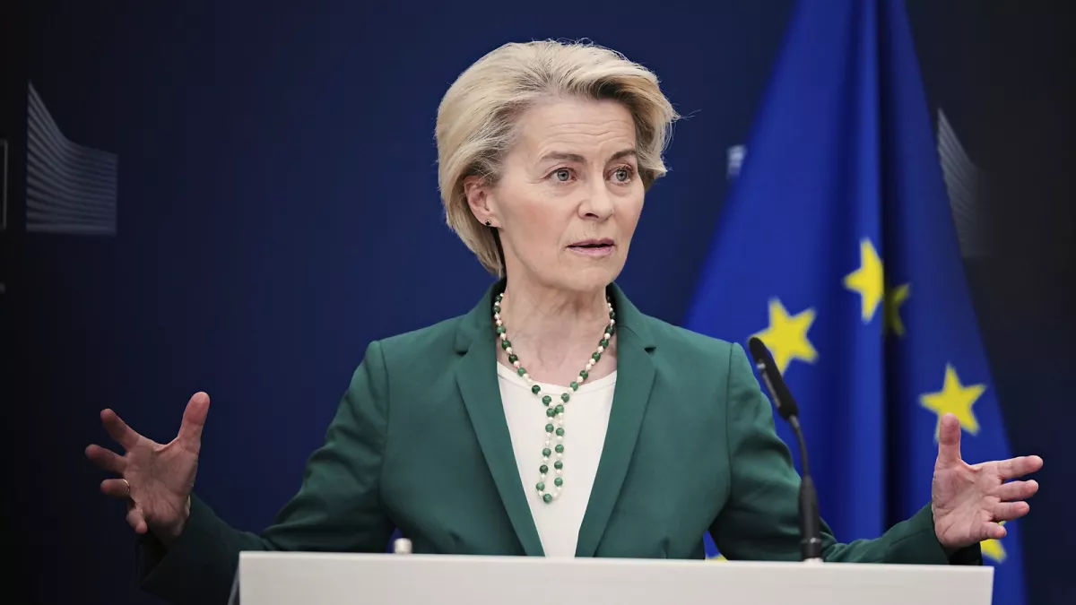 Președinta Comisiei Europene, Ursula von der Leyen.