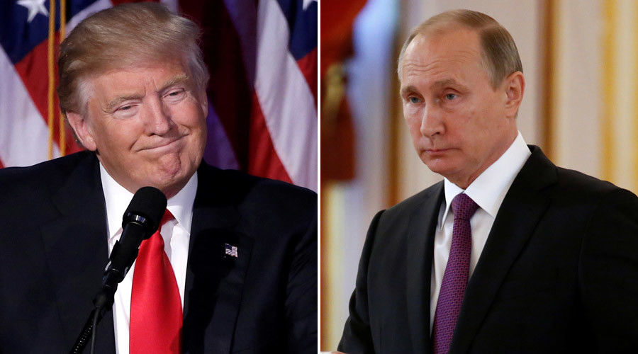 Дональд Трамп и Владимир Путин.