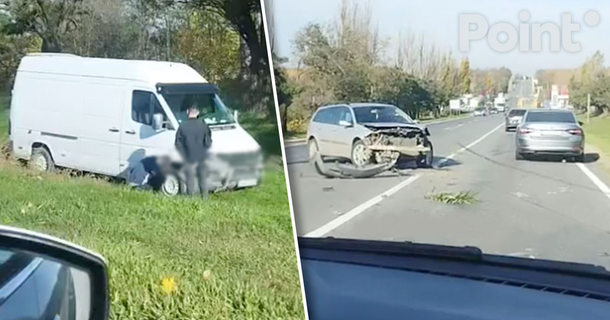 Accident rutier în raionul Sângerei: Două automobile s-au tamponat violent.