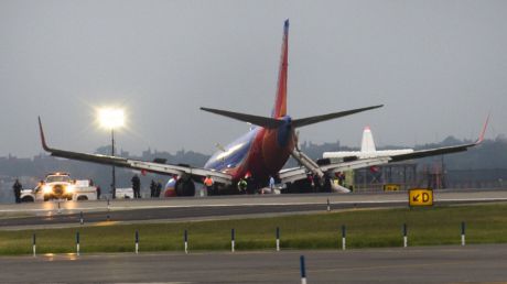 O aeronavă cu 138 de pasageri la bord a deviat de pe pistă. Foto: theaviationwriter.com