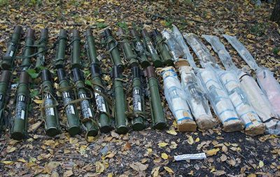 В тайнике насчитали более 30 гранатометов.
