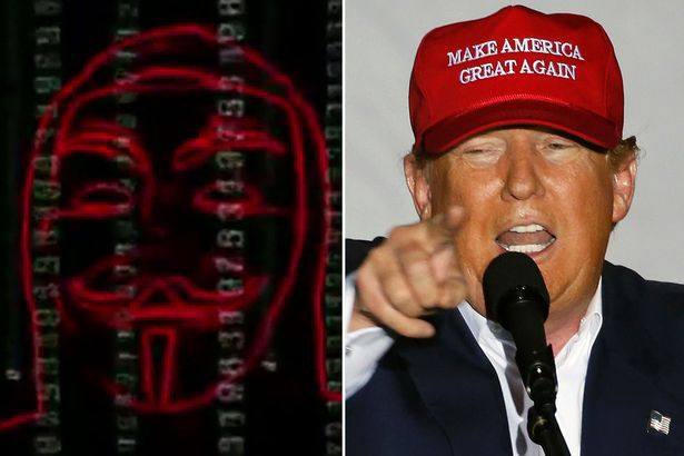 Anonymous предупредили, что под угрозой находится официальный сайт Трампа.