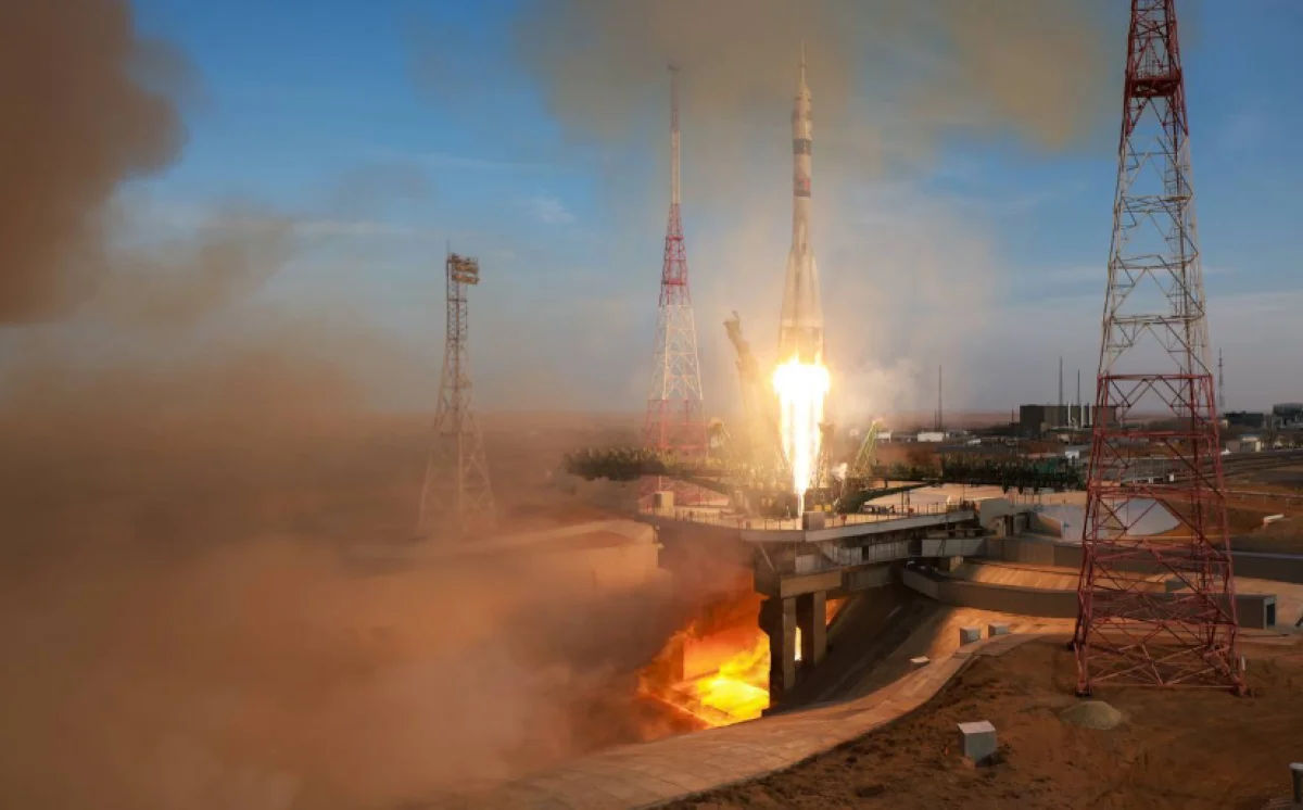 Lansarea navei Soiuz a deteriorat rampa la Baikonur.