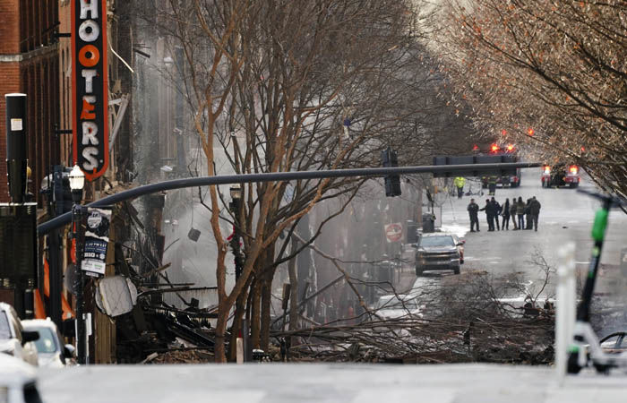 В Нэшвилле взорвался автомобиль.