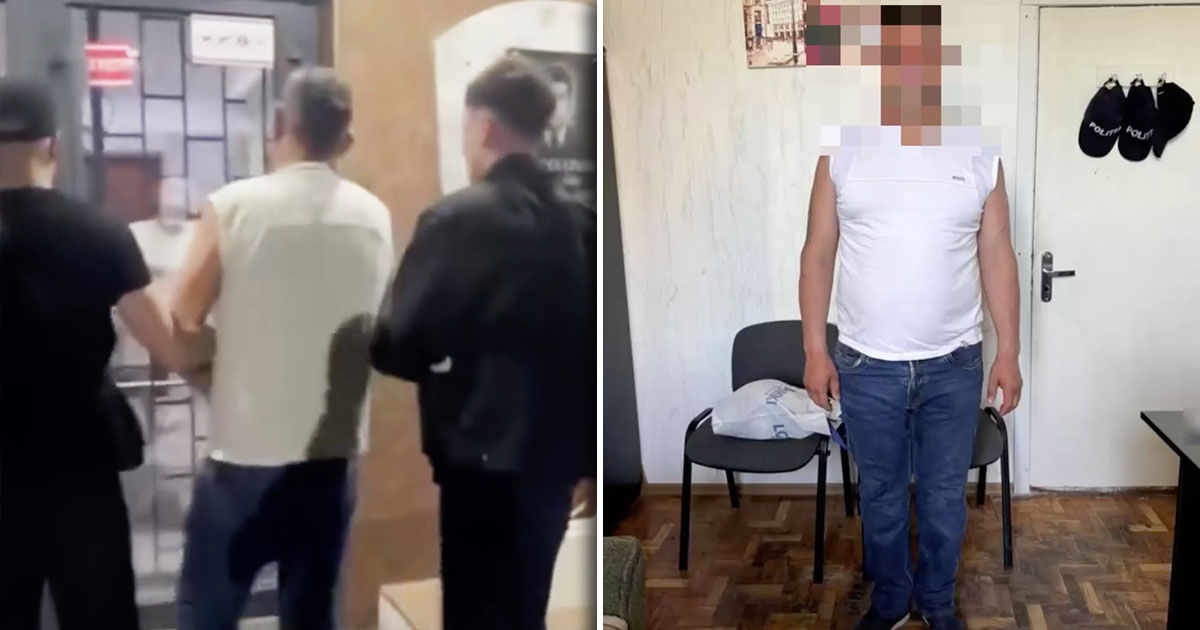 Un bărbat din Chișinău, reținut după ce a comis un jaf în plină stradă.