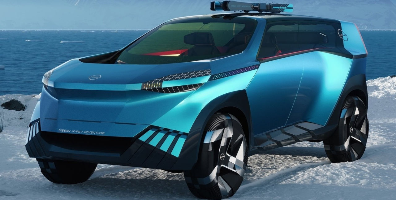 Nissan показал электрокроссовер с очень нестандартным дизайном.