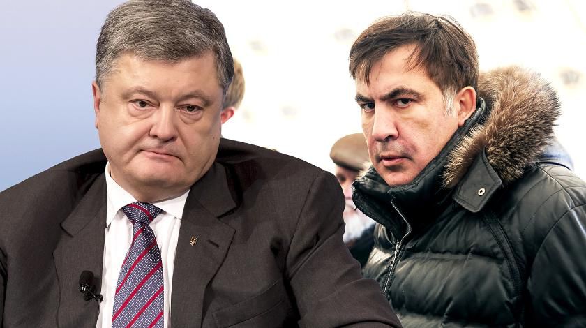 Выдворенный Саакашвили заявил, что Порошенко не человек, а "подлый барыга". Фото: utro.ru.