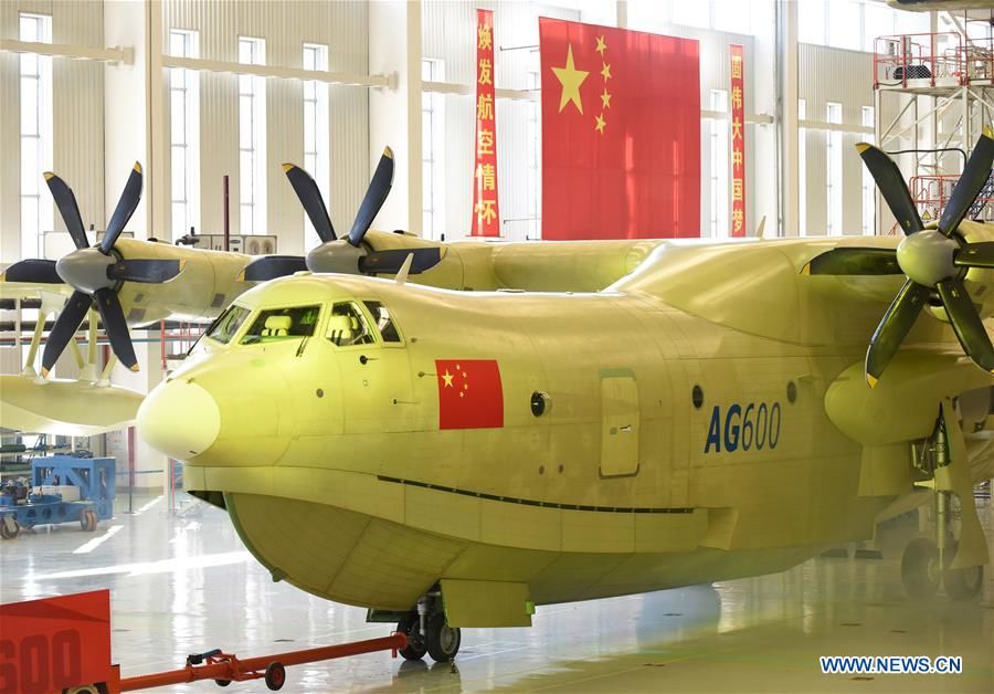 China a testat cu succes cel mai mare avion amfibie din lume. Foto: news.cn