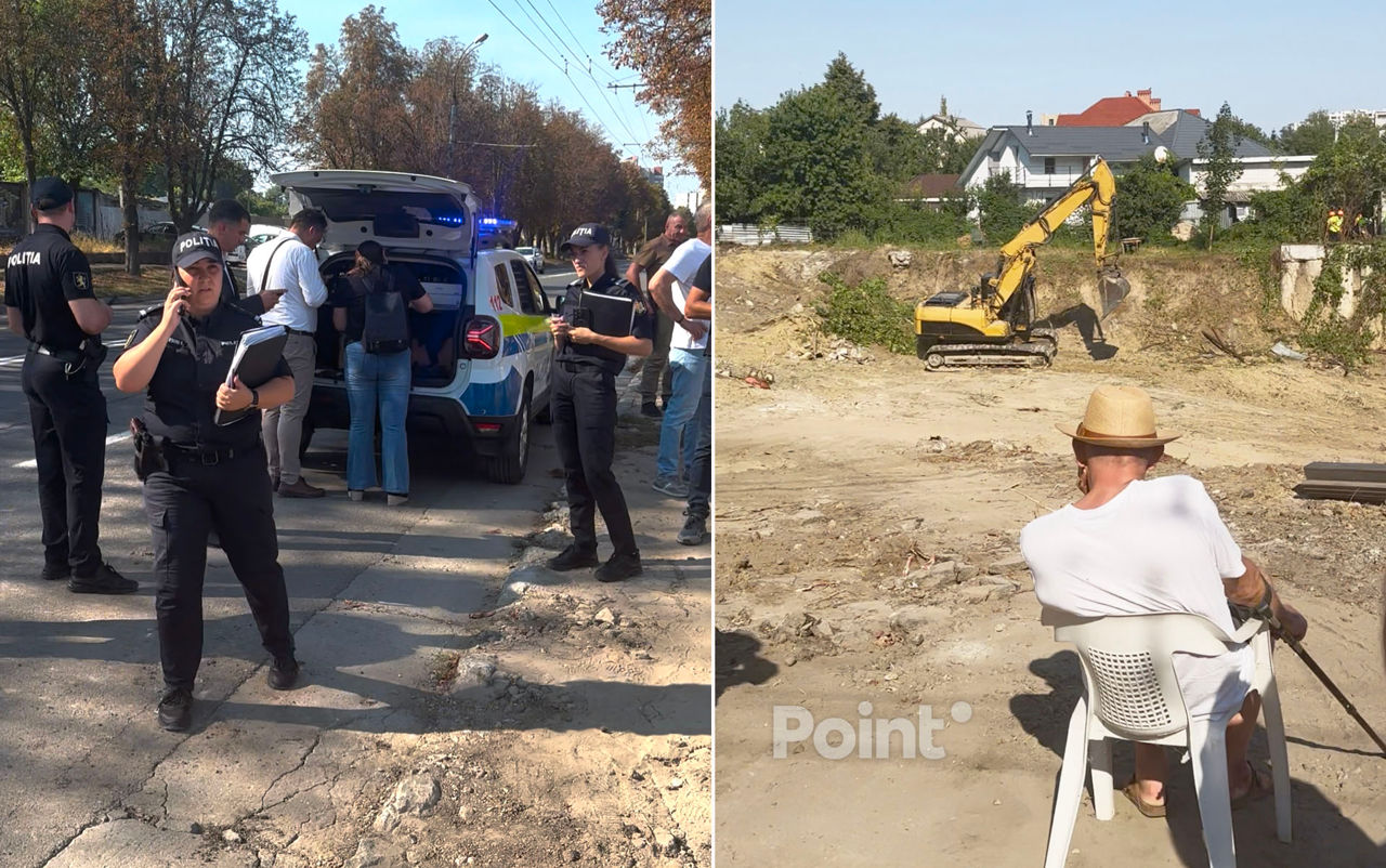 В Кишинёве возобновили стройку многоэтажки в частном секторе: жители вышли на протест.