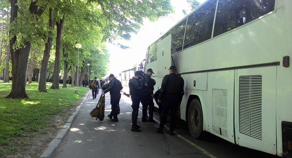 Capitala e plină de poliţişti. Foto: Sputnik