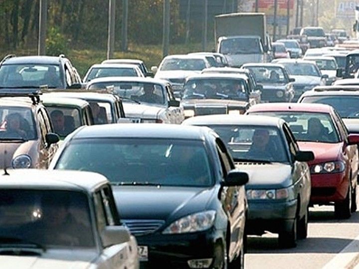 Вечером в Кишиневе образовались пробки.