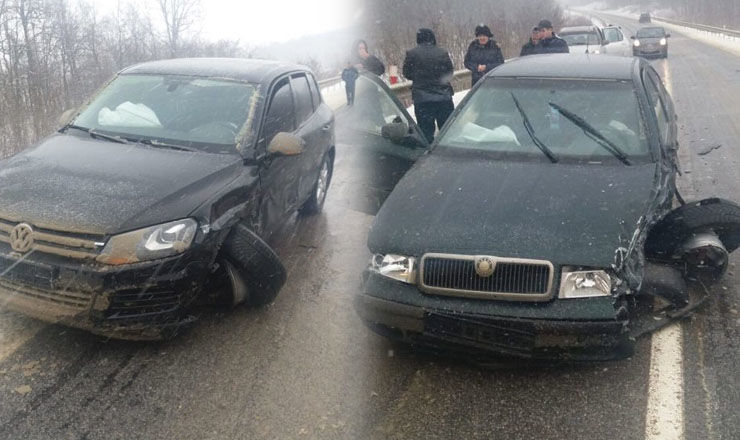 В кортеж Игоря Додона врезался автомобиль.