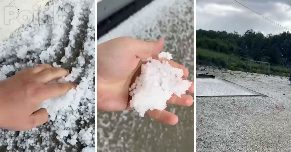 Ploaia cu grindină și rafalele de vânt au făcut ravagii în întreaga țară: Drumurile sunt acoperite de gheață.