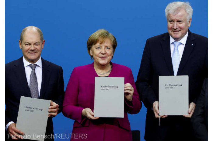 Coaliţia de guvernământ din Germania a semnat acordul politic
