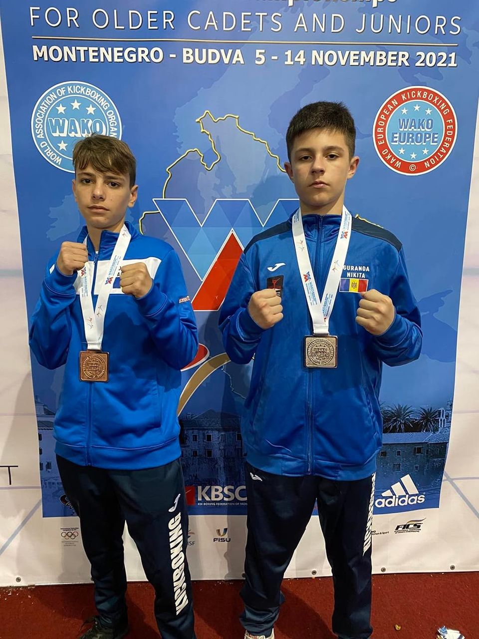 Кикбоксеры из Бельц завоевали серебро и бронзу на чемпионате Европы 2021.