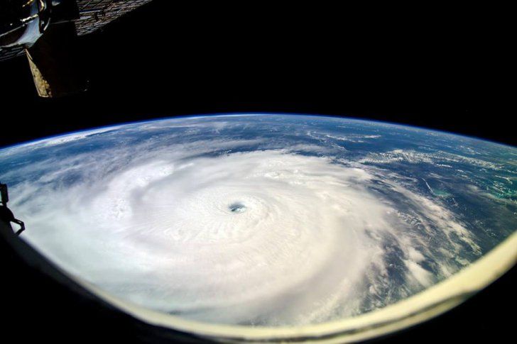 Cum se vede uraganul Irma de pe Staţia Spaţială Internaţională. Foto: realitatea.net