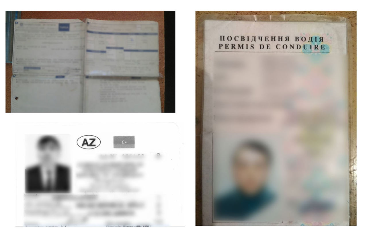 Acte ale mijloacelor de transport false: 3 străini, documentați