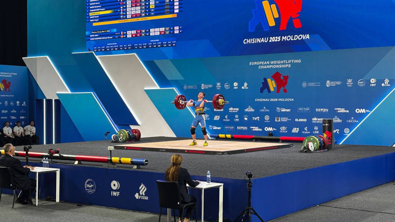 Danu Secrieru a cucerit argintul la Campionatul European de Haltere.