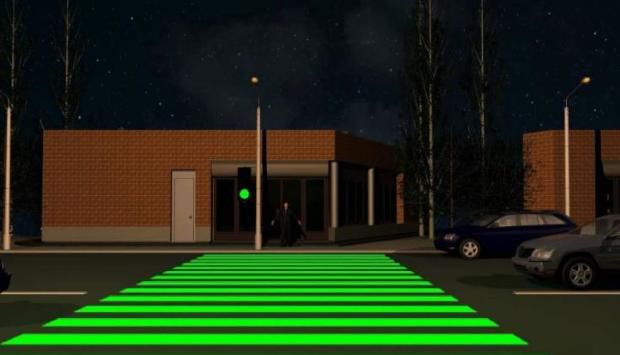 La Odesa a fost realizată prima trecere de pietoni iluminată cu LED-uri. Foto: prawwwda.com