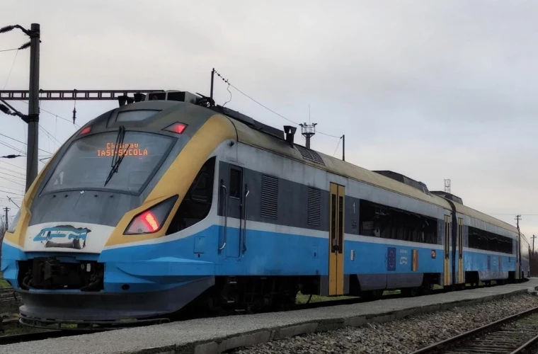 Curse suplimentare pe ruta trenului Chișinău-Iași de sărbători.