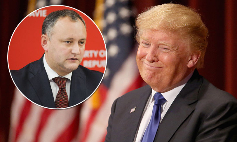 Додон поприветствовал победу Трампа: Америка оделась в красное.