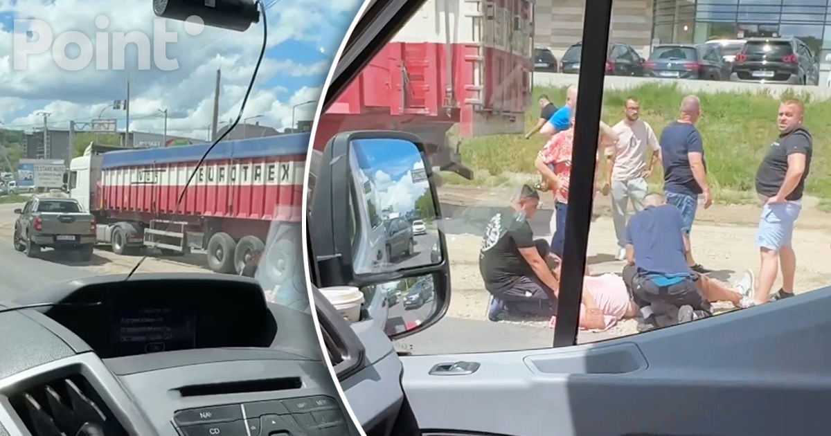 Скандал между водителями в Дурлештах: один наехал на ногу другому и скрылся.