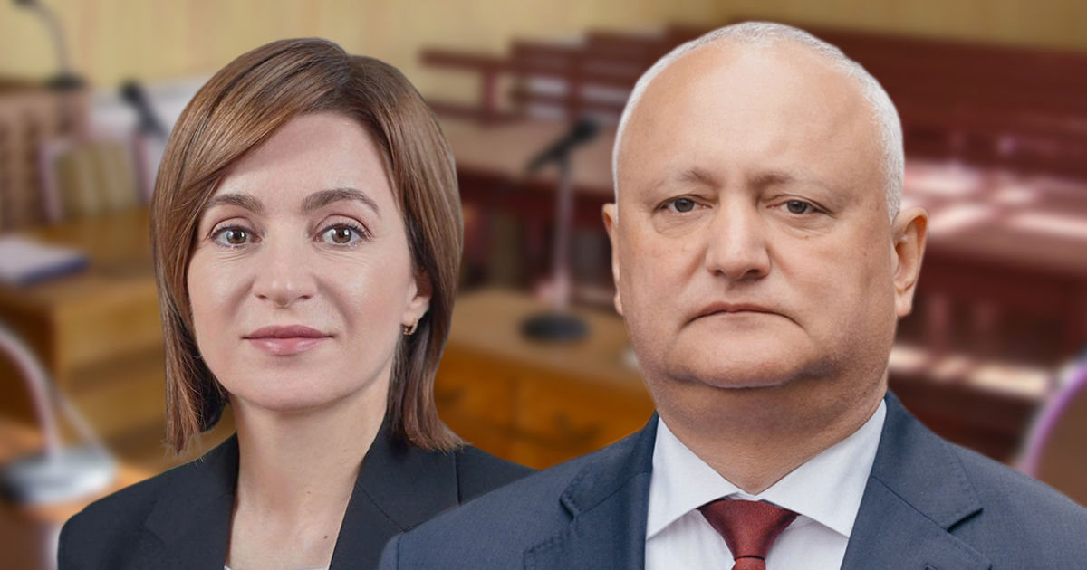Додон: Санду хочет, чтобы дела против её оппонентов вели удобные, подконтрольные ей судьи. Коллаж: Point.md