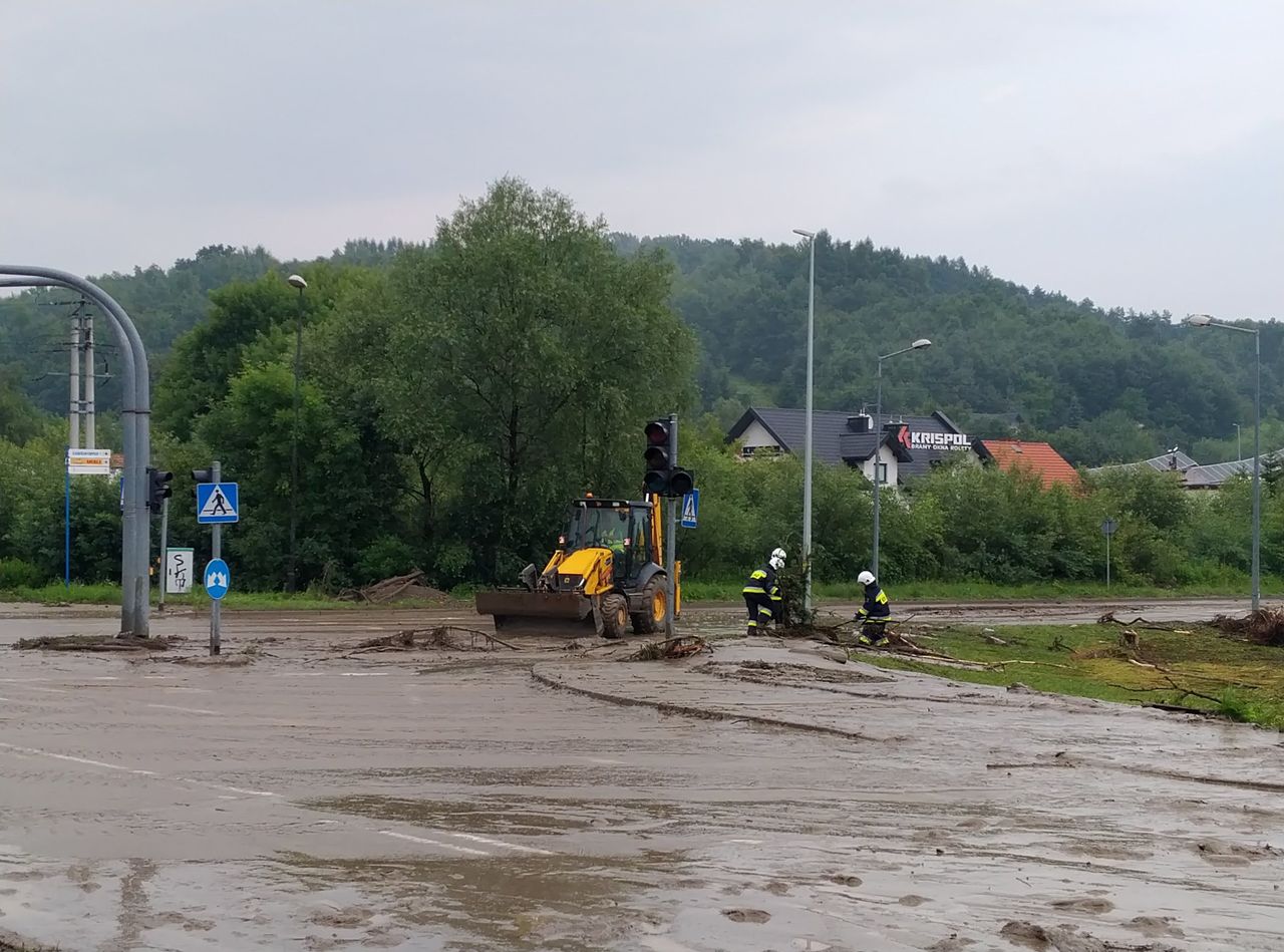 В Польше ряд регионов пострадали от сильных ливней с градом.