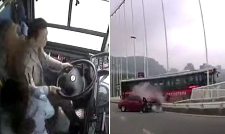 Драка пассажирки и водителя автобуса привела к смертельной аварии.