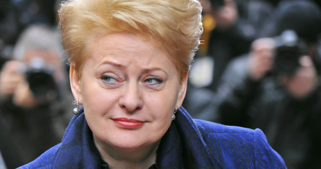 Președintele Lituaniei, Dalia Grybauskaitė.