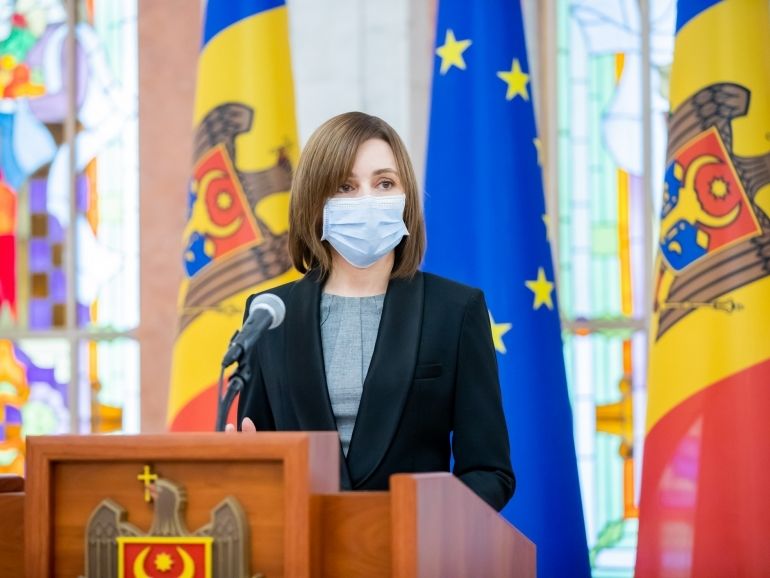 Президент Республики Молдова Майя Санду. 