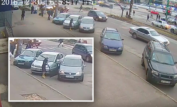 Неадекватный водитель скрылся с места ДТП в Кишиневе.