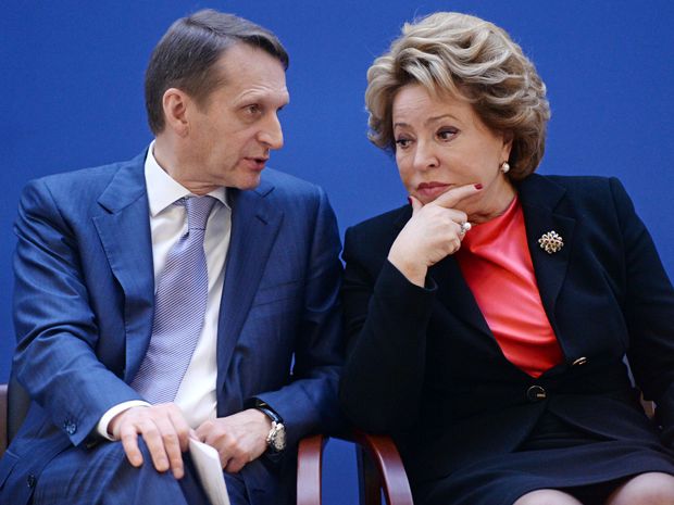 Сергей Нарышкин и Валентина Матвиенко