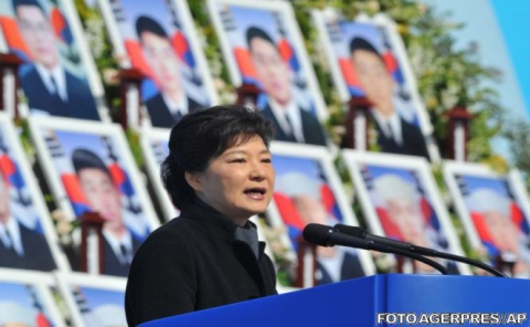 Declaraţiile lui Geun-hye vin în condiţiile în care Phenianul a anunţat sâmbătă că cele două ţări se află în stare de război.