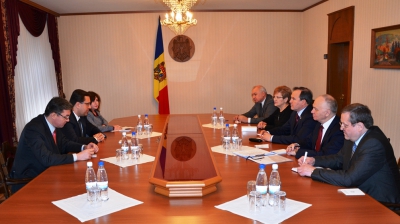 Președintele Parlamentului Republicii Moldova, Marian Lupu, a avut o întrevedere cu o delegație de legislatori din Duma de Stat