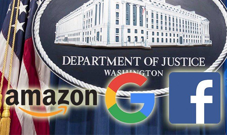 Минюст США начинает крупномасштабное антимонопольное расследование в отношении крупнейших IT-компаний.