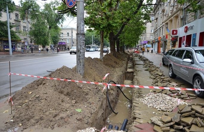 Ремонт бульвара Штефана чел Маре.