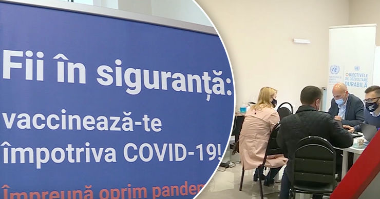 На праздники было меньше желающих привиться: в центрах вакцинации ждут наплыва. Коллаж Point.md.