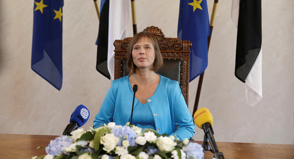 Kersti Kaljulaid, prima femeie președinte a Estoniei. Foto: REUTERS/ Ints Kalnins