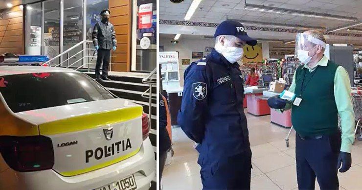 Полицейские круглосуточно патрулируют улицы и дворы жилых домов в столице. Фото: Point.md.