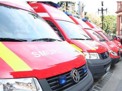 O ambulanţă SMURD a efectuat astăzi prima misiune în stânga Nistrului. Foto: mediafax.ro