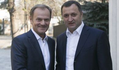 Влад Филат и  Дональд Туск