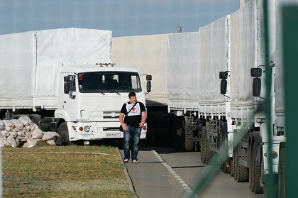 Российский гуманитарный конвой покинул территорию Украины и находится на территории Российской Федерации. Фото:РИА Новости