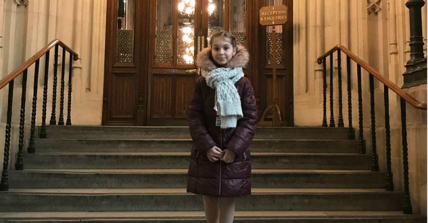 Девочка из Молдова была приглашена в парламент королевства Великобритании.