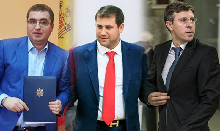 Глава Оргеева Илан Шор, мэр Бельц Ренато Усатый и столичный градоначальник Дорин Киртоакэ. Фото: realitatea.md