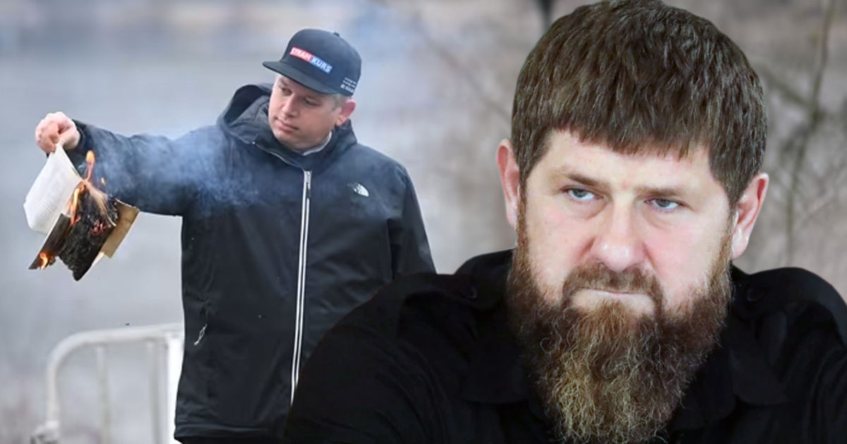 Кадыров пообещал не простить датскому политику сожжение Корана.