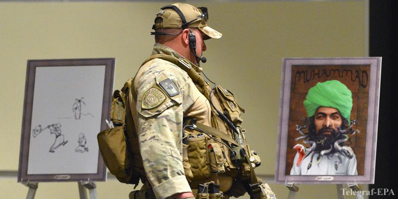 American Freedom Defense Initiative (AFDI) в начале мая организовала в Гарленде (Техас) выставку карикатур