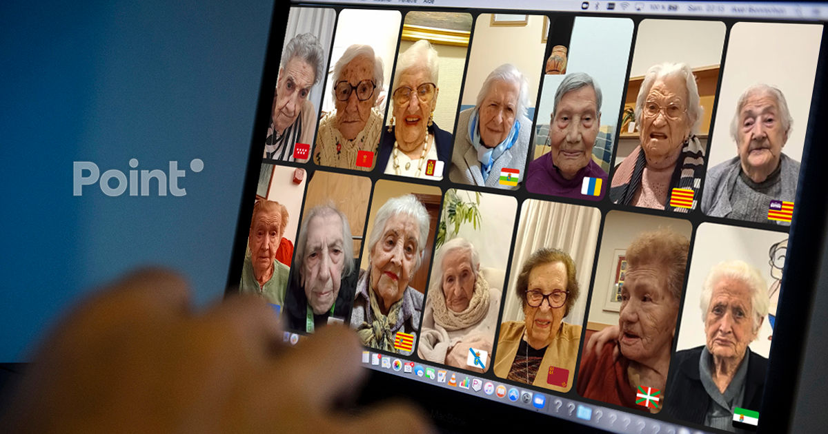 В Испании состоялся видеозвонок с 17 женщинами старше 100 лет: 1 757 лет на всех.